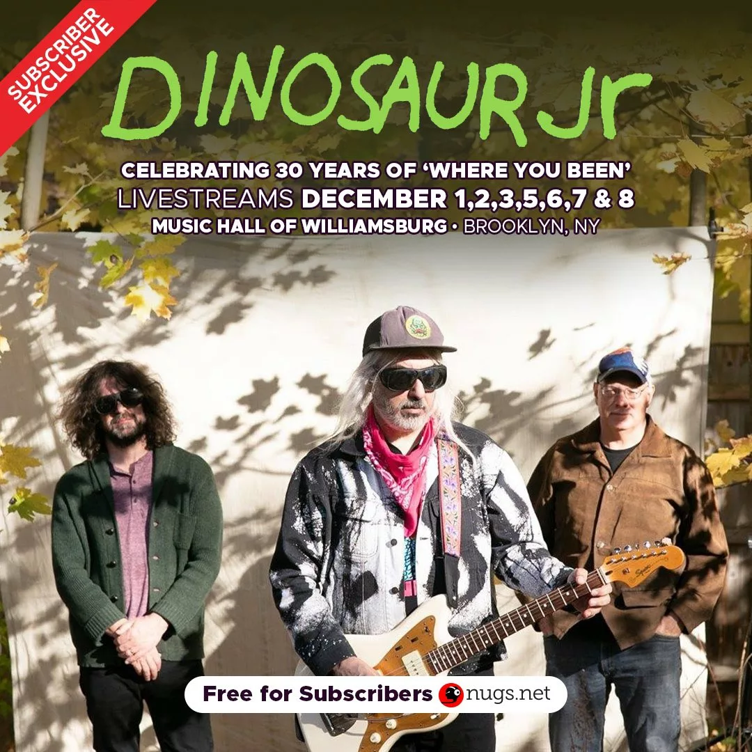 Dinosaur Jr transmitirá online shows lotados dos 30 anos de Where You Been