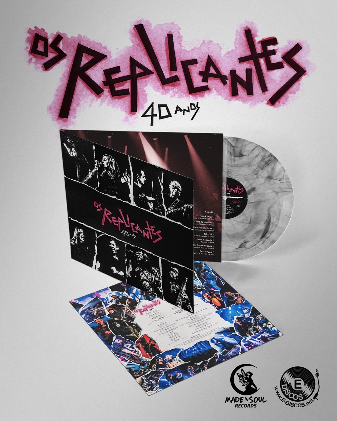 Os Replicantes lançam disco de vinil que eterniza show histórico de 40 anos de carreira