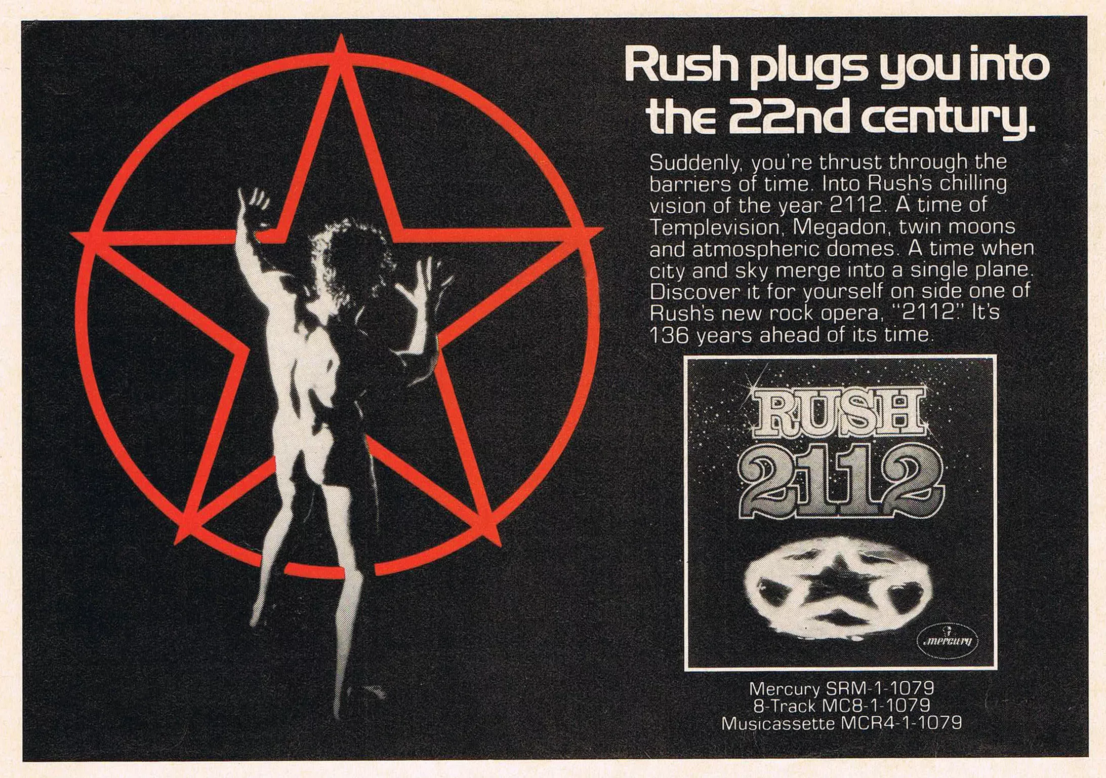 Poster promocional da Mercury de 1976