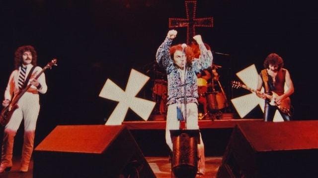 Black Sabbath, 18 de janeiro de 1981, ao vivo no Hammersmith Odeon em Londres. Crédito: Pete Still