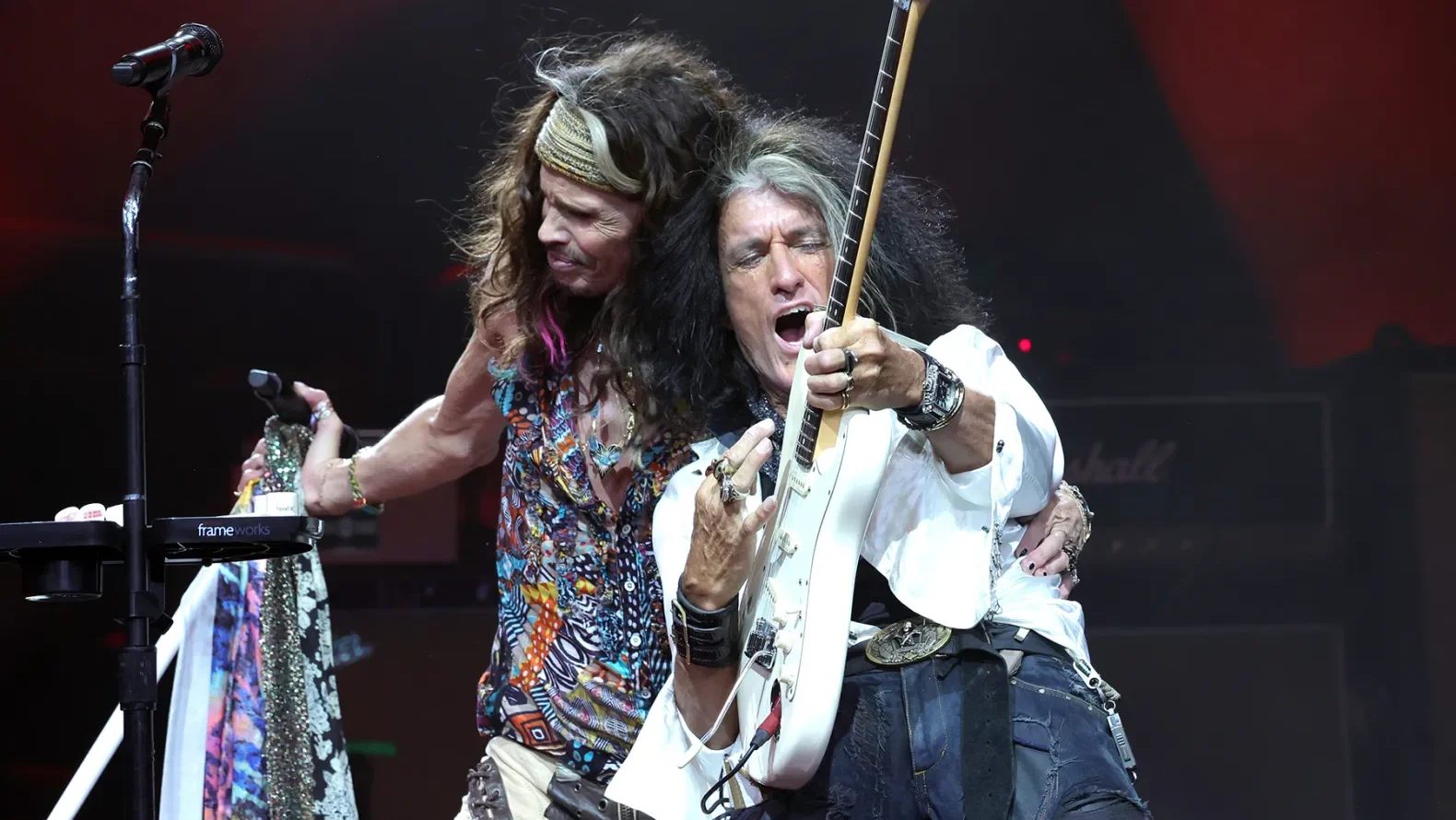 Aerosmith no último concerto. Crédito: Kevin Mazur.