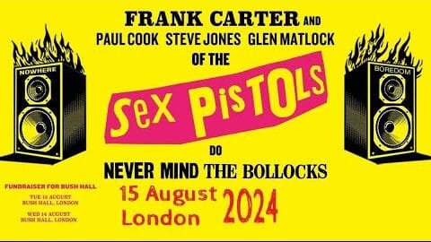 Novos shows anunciados: Frank Carter se une a membros dos Sex Pistols para turnê no Reino Unido
