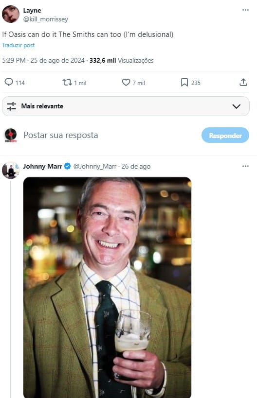 Johnny Marr elimina esperanças de reunião do The Smiths após notícias do retorno do Oasis