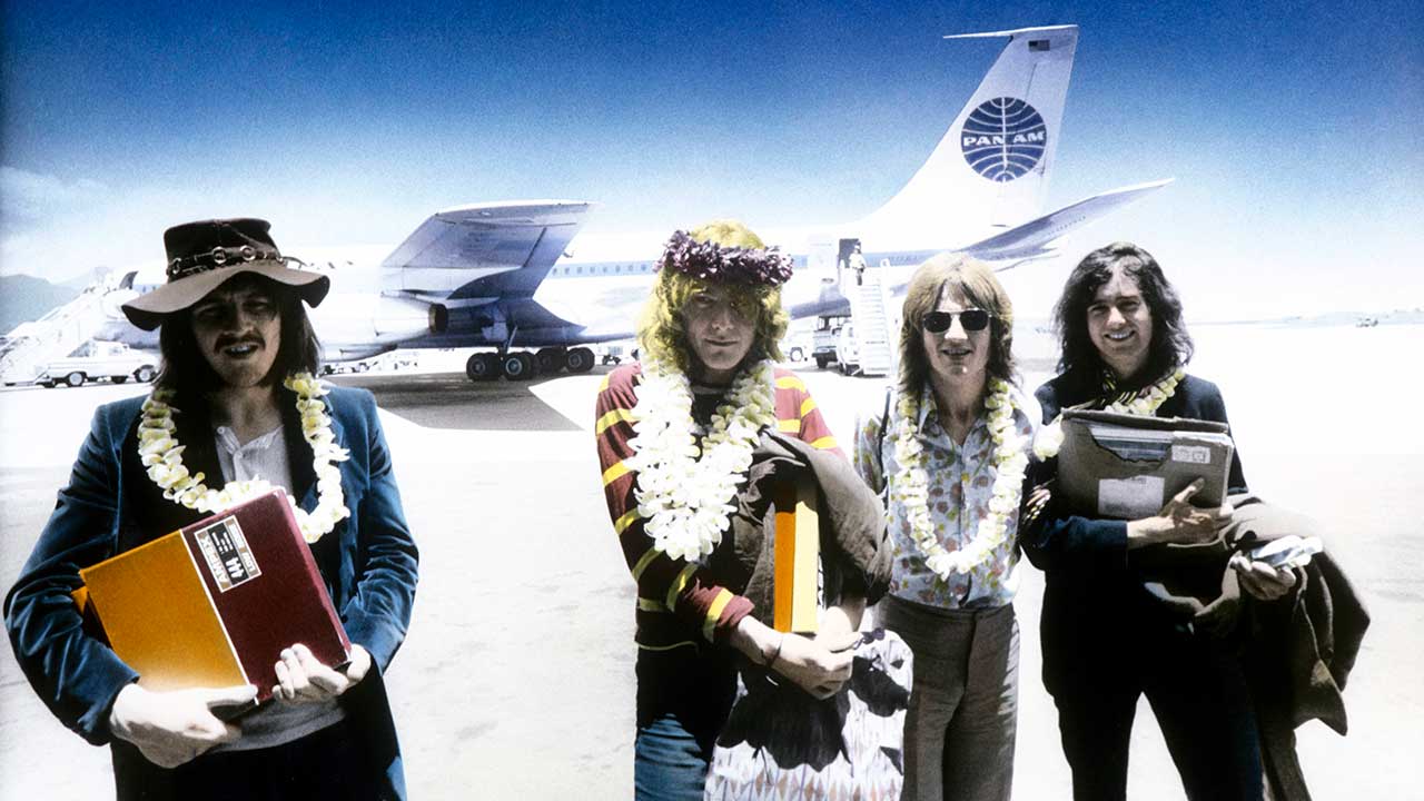 Led Zeppelin em 1969. Crédito: Robert Knight Archive / Getty Images