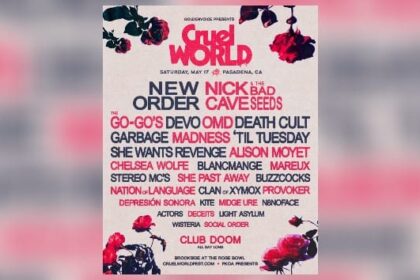 Cruel World Festival 2025 anuncia lineup com New Order, Nick Cave & The Bad Seeds e Garbage
