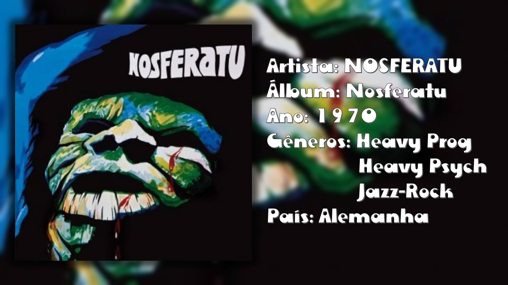 Rock Rarity apresenta: Nosferatu, Krautrock/blues/jazz rock/folk alemão