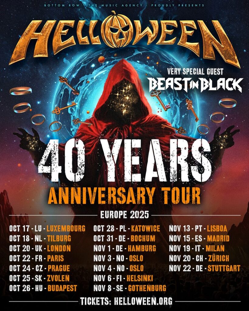 Helloween anuncia turnê europeia de 40 anos