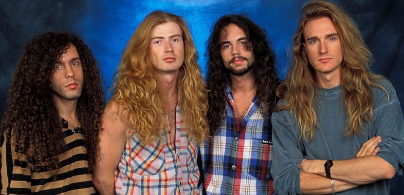 Megadeth na formação clássica dos anos 90. Foto: Divulgação.