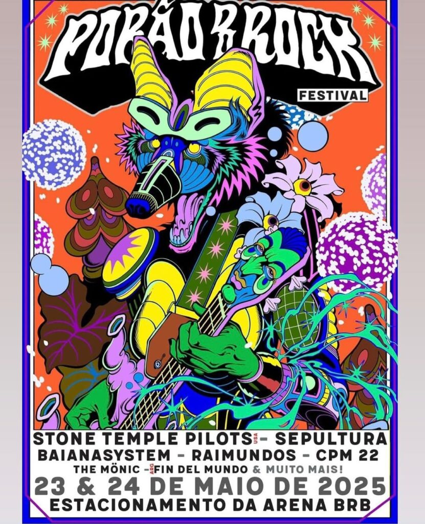 Porão do Rock 2025 anuncia primeiras atrações com Stone Temple Pilots e Sepultura
