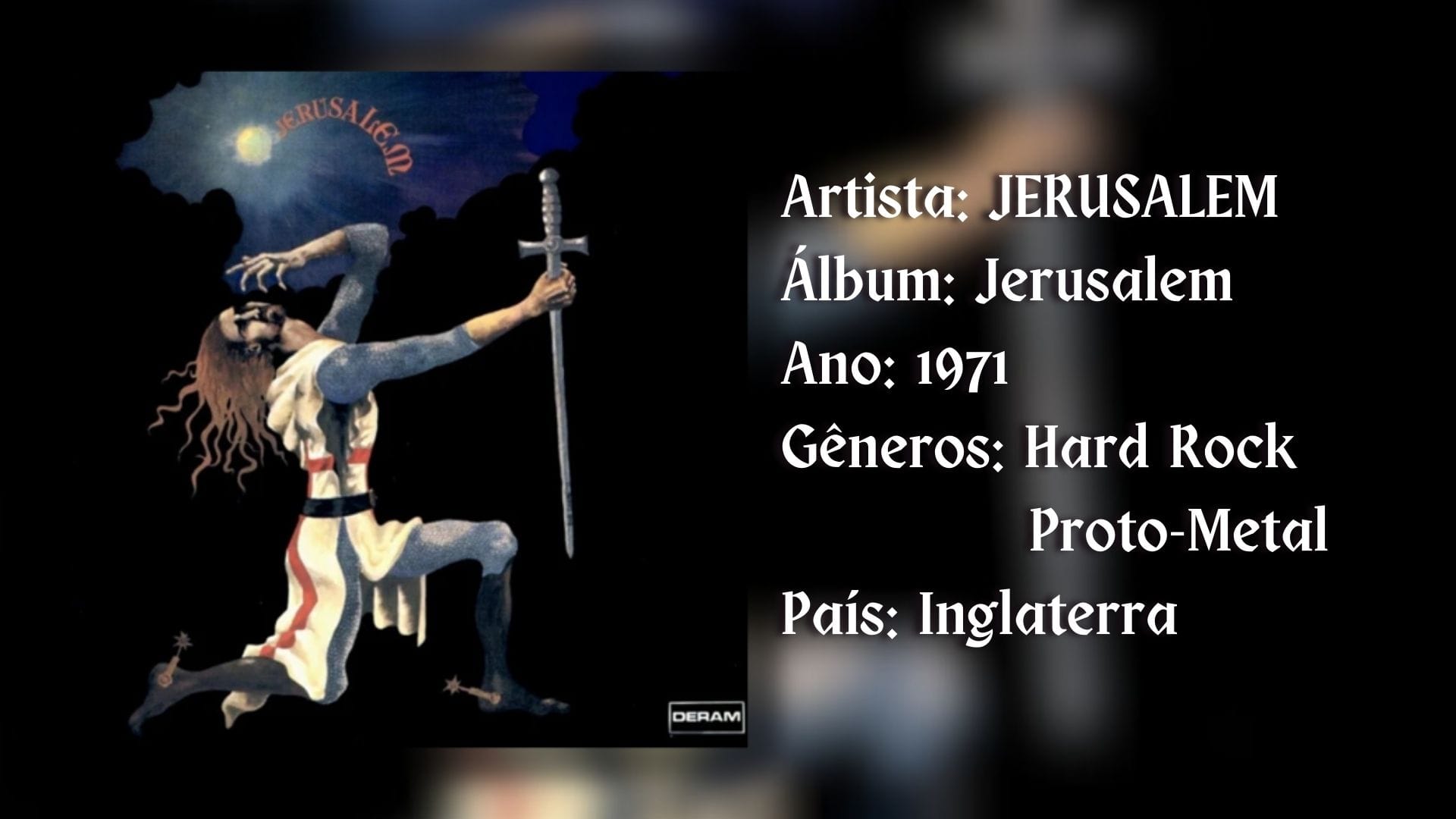 Rock Rarity apresenta: o hard rock e proto metal da obscura Jerusalem