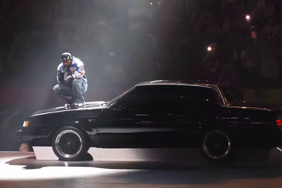 Kendrick Lamar no Super Bowl LIX - Foto: Cindy Ord / Getty Images