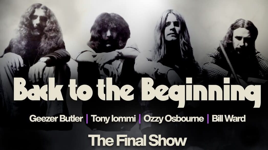 Cartaz Back To The Beginning do Black Sabbath.