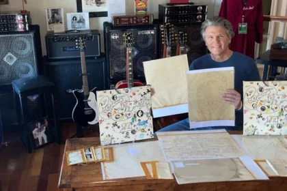 Esboços inéditos da capa de “Led Zeppelin III” são encontrados em leilão