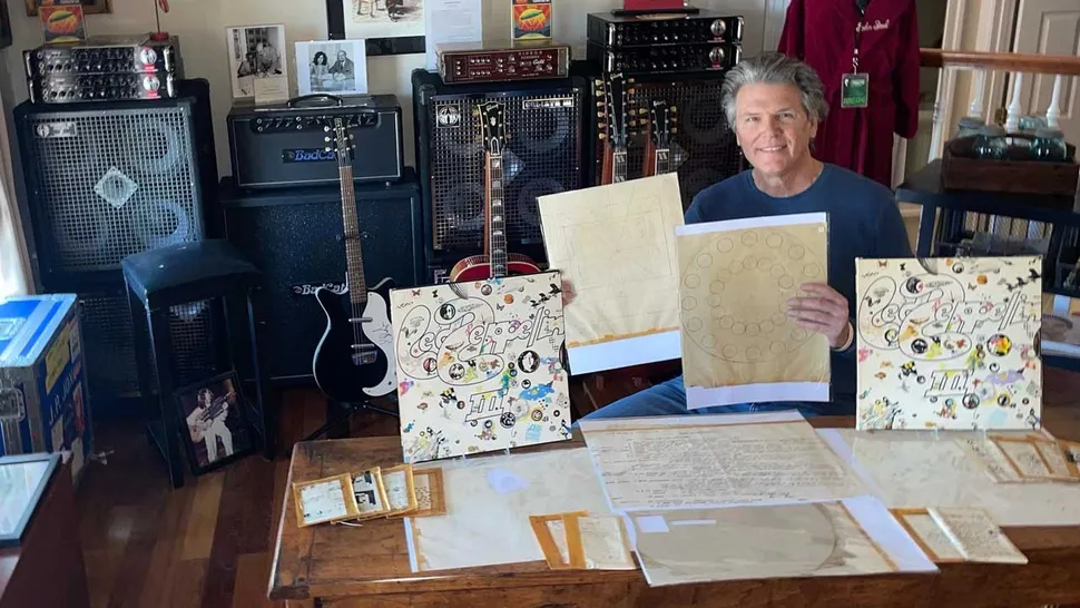 Esboços inéditos da capa de “Led Zeppelin III” são encontrados em leilão
