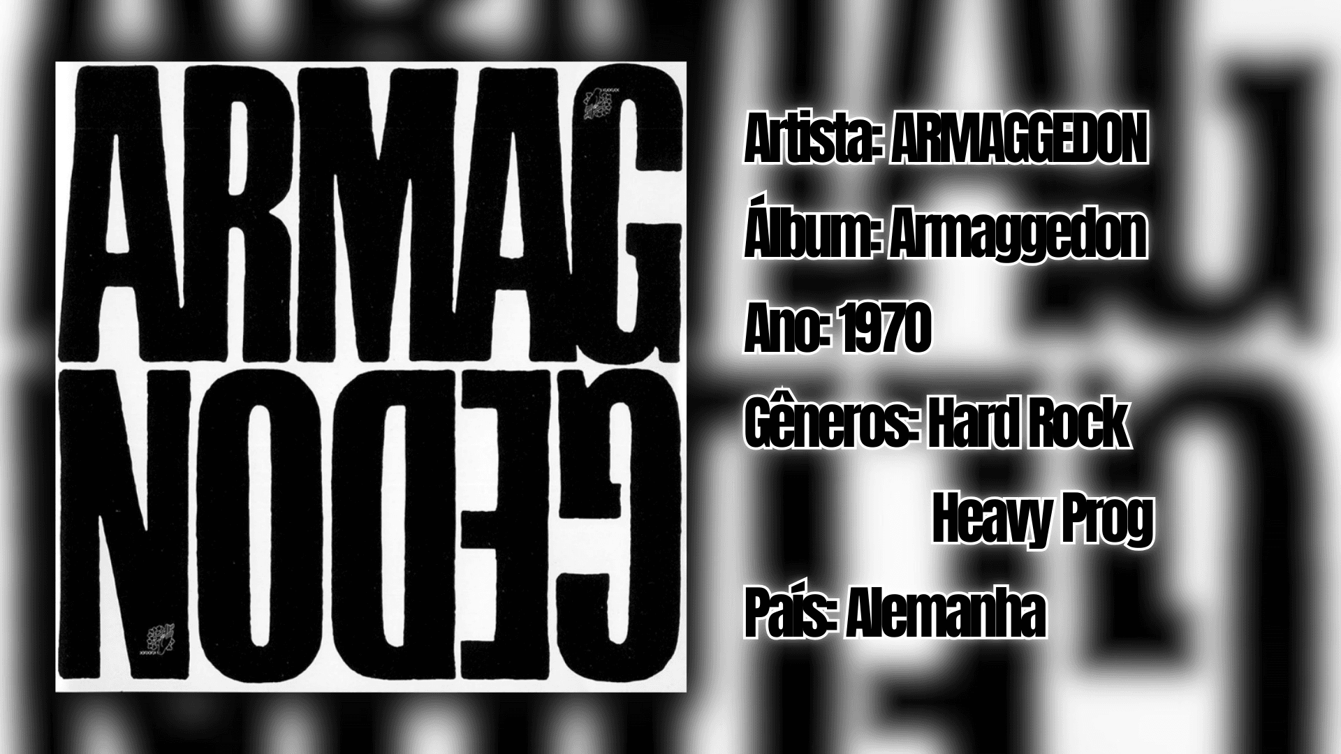 Rock Rarity apresenta: Armaggedon, uma obra prima do hard rock progressivo