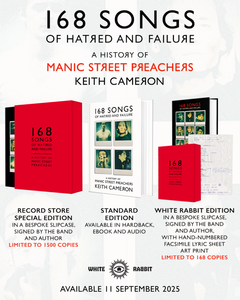 Manic Street Preachers ganha biografia musical com 168 faixas destrinchadas em livro autorizado