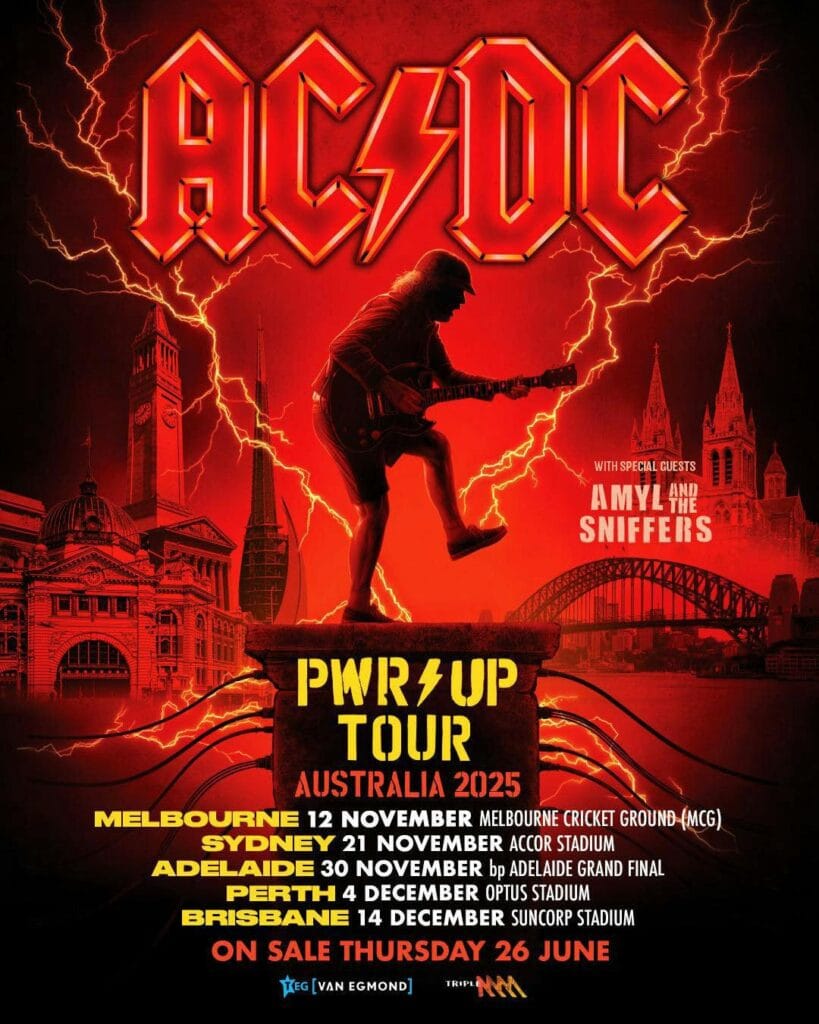AC/DC confirma turnê na Austrália após dez anos com Amyl and the Sniffers
