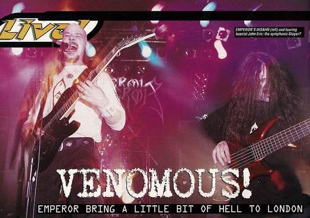 Página da revista Kerrang Magazine, 1999