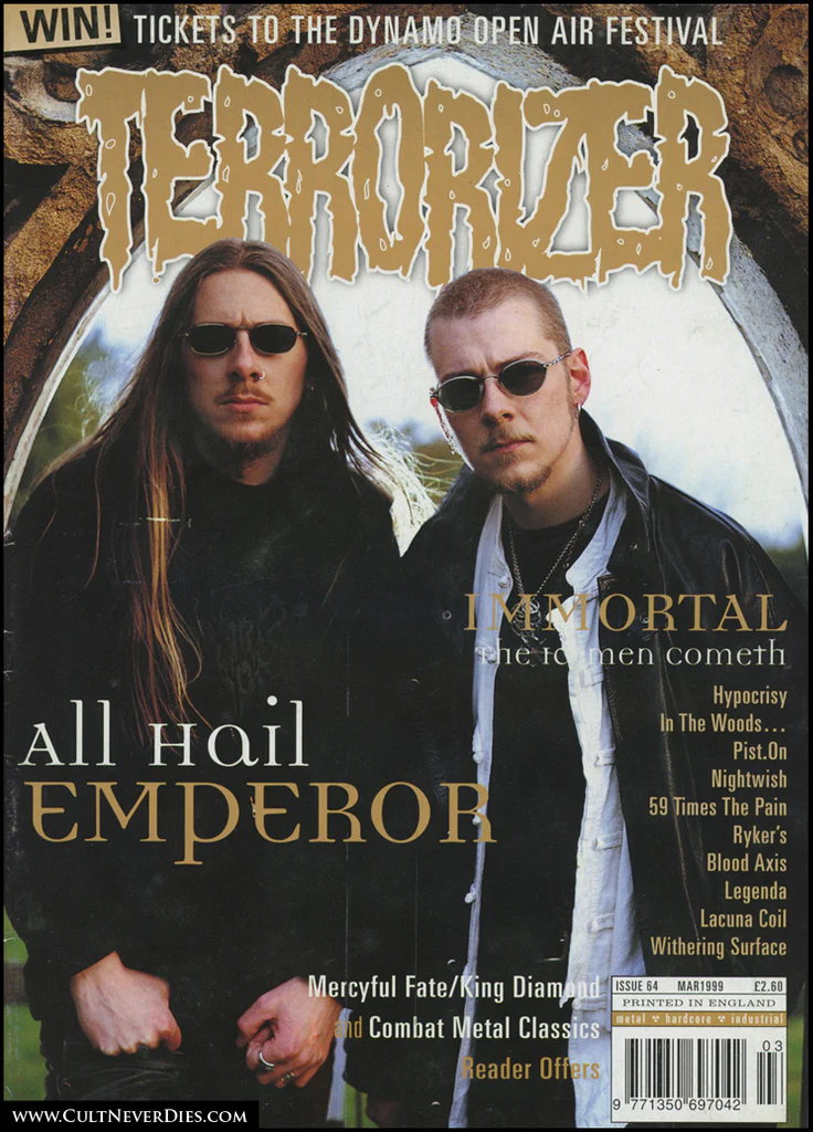 Capa da saudosa Terrorizer Magazine, Março de 1999