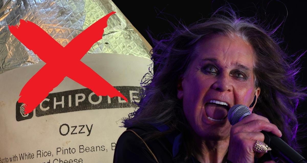 Burrito de Ozzy Osbourne? Pedido viral é de outro fã