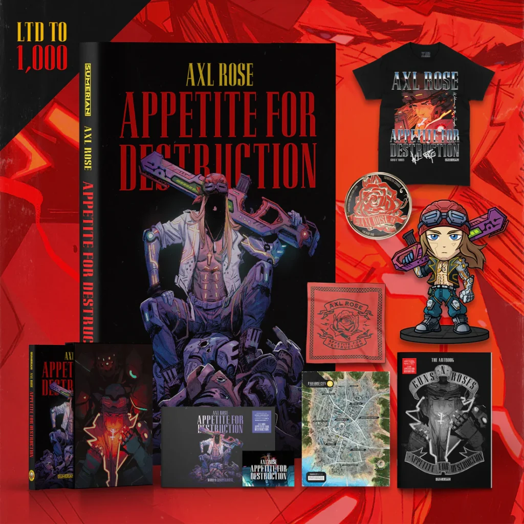 Axl Rose lança quadrinho ‘Appetite for Destruction’