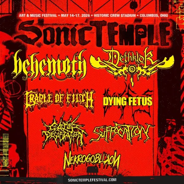 Sonic Temple 2026 adiciona Behemoth, Dethklok e mais