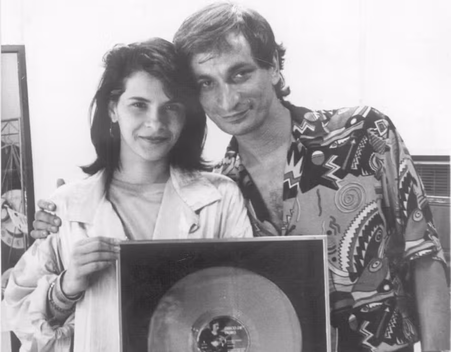 Marina Lima e Antonio Cicero em 1986 — Foto: Arquivo/Agência O Globo