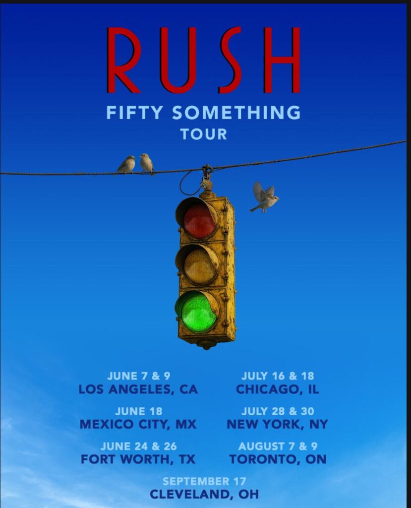 Rush anuncia turnê de reunião 2026 e nova baterista