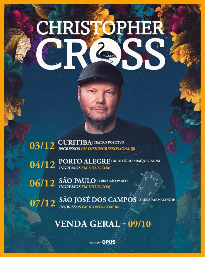 Christopher Cross anuncia nova turnê no Brasil para dezembro
