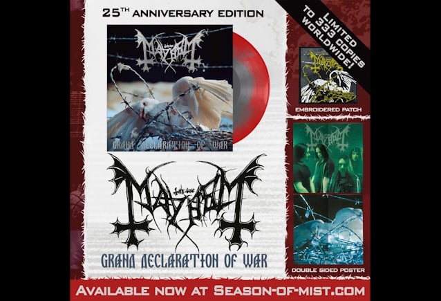 Mayhem celebra 25 anos de “Grand Declaration Of War” com edição especial