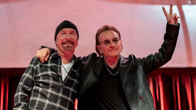 U2 recebe Prêmio Woody Guthrie 2025