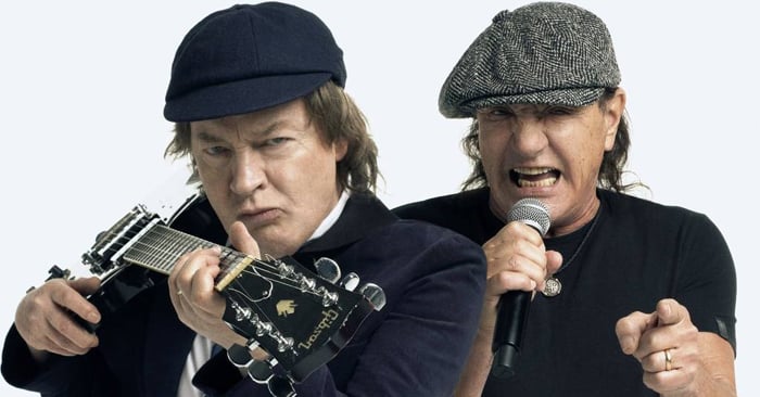 Logo do AC/DC é projetado em fachada de prédio de São Paulo