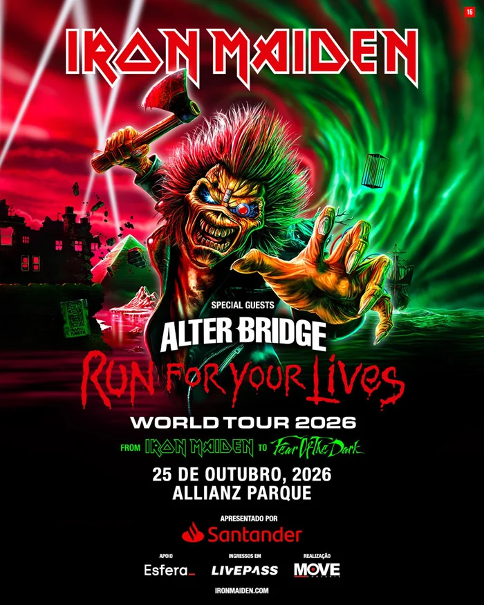 Iron Maiden confirma show em São Paulo para outubro de 2026