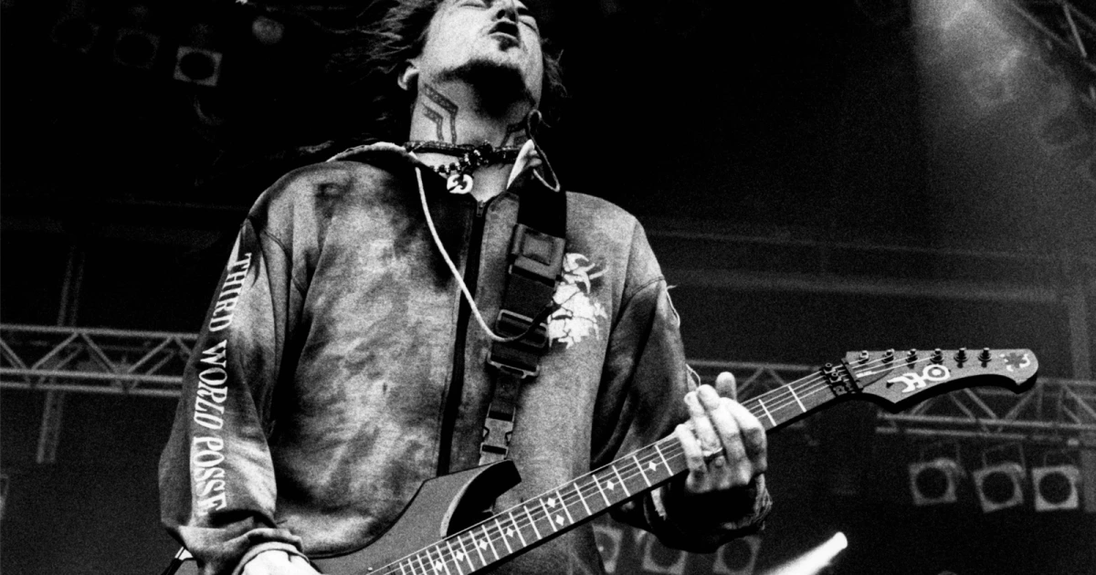 Max Cavalera & Sepultura no Pinkpop Festival, Holanda, 1996; Créditos:  Paul Bergen