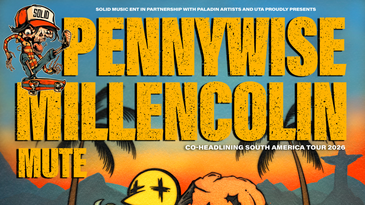 We Are One Tour 2026 com Pennywise e Millencolin confirma 6 datas no Brasil