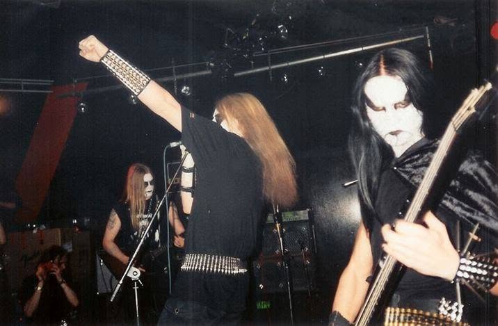 Satyricon ao vivo no Biebob, em Vosselaar, Bélgica, 1996; Créditos: Imprensa
