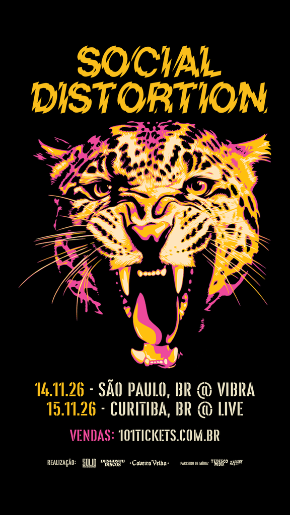 Social Distortion volta ao Brasil após 16 anos e anuncia shows em São Paulo e Curitiba
