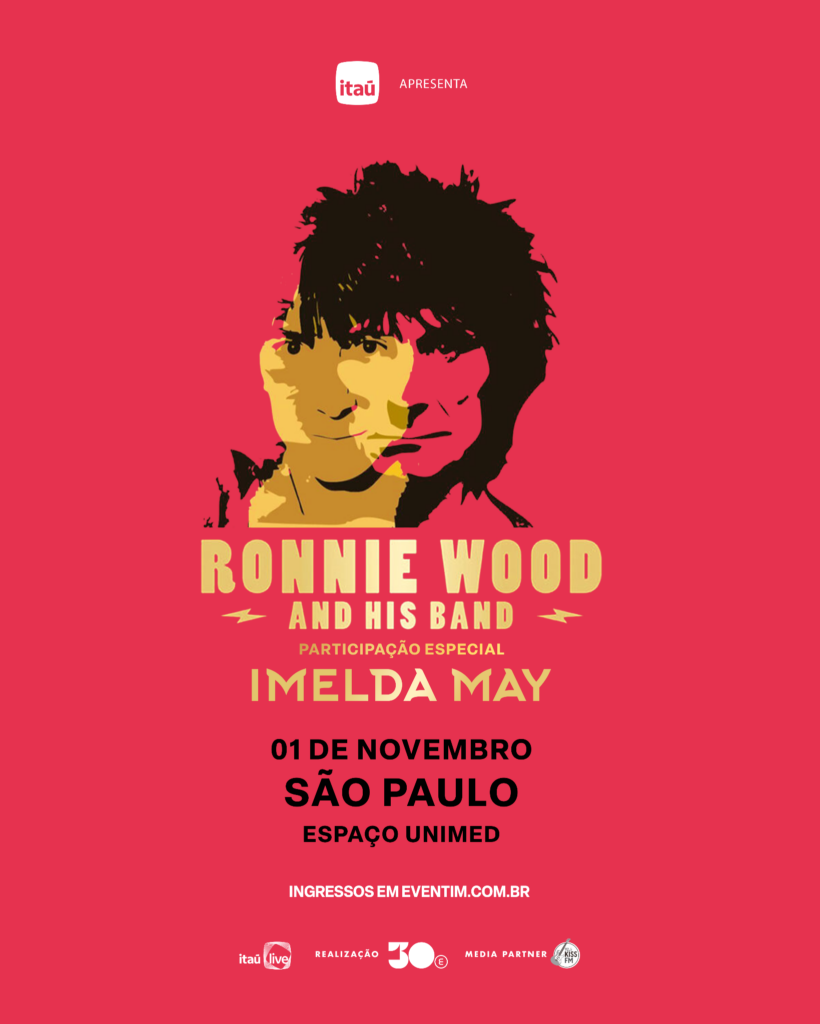 Ronnie Wood anuncia show no Brasil em novembro