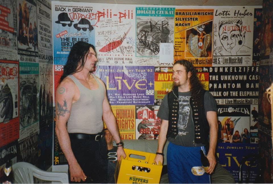 Petr Steele e Kristoffer Rygg do Ulver, Alemanha (1997); Créditos: Ulver