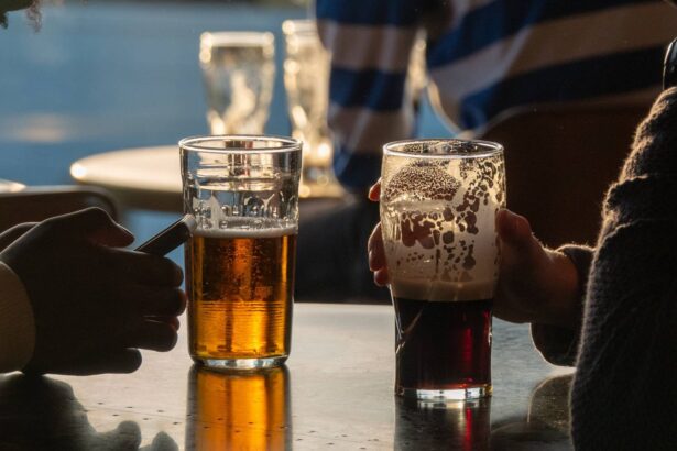 Wetherspoons. The sun shines on a pint of beer as people enjoy a drink in a bar in the city centre on October 31, 2025 in Dublin, Ireland. (by Matt Cardy/Getty Images)