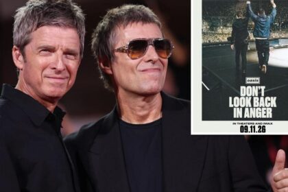 Filme “Don’t look back in anger” do Oasis mostra a reconciliação dos irmãos Gallagher