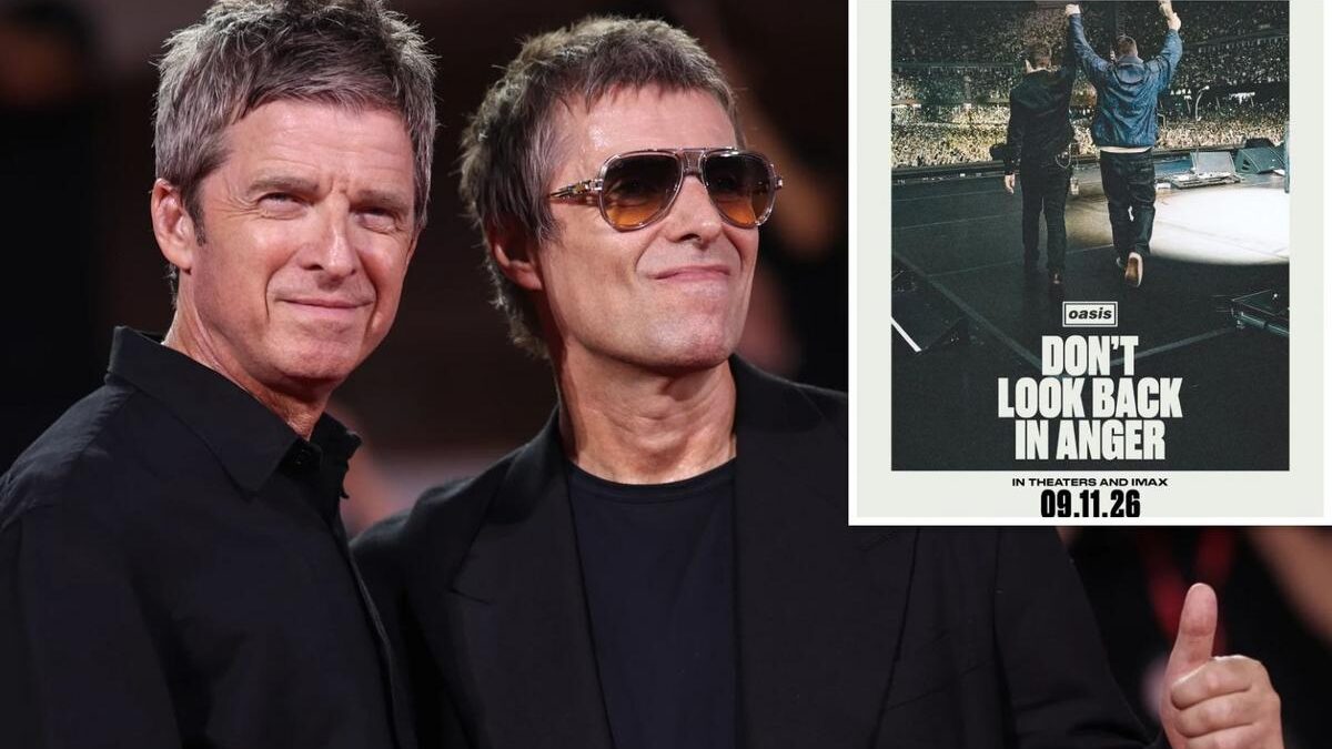 Filme “Don’t look back in anger” do Oasis mostra a reconciliação dos irmãos Gallagher