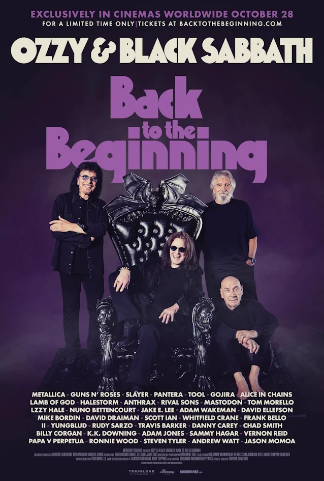 Ozzy & Black Sabbath: Back To The Beginning chega aos cinemas em outubro