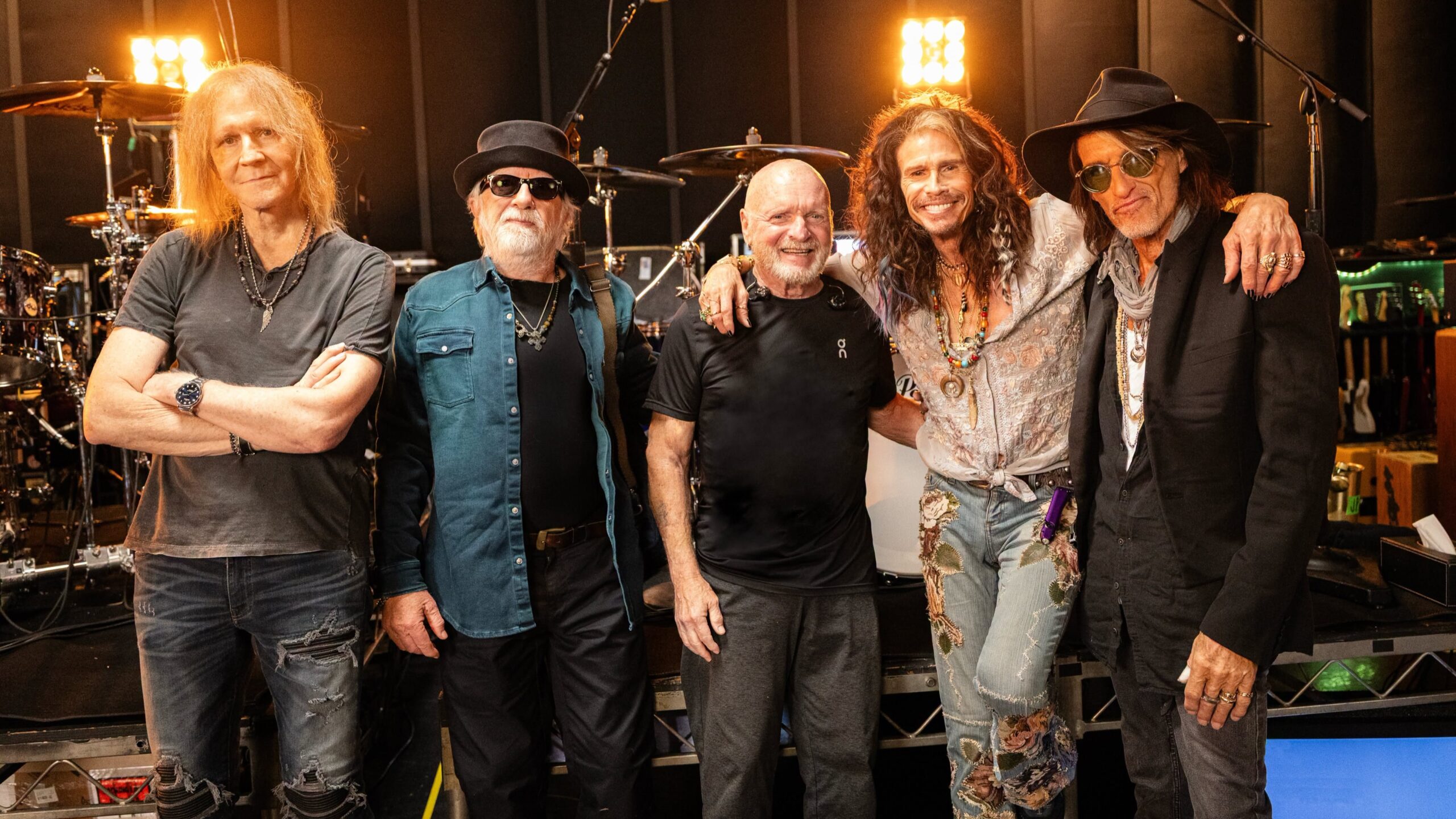 Aerosmith posta fotos de ensaios para show de 2026