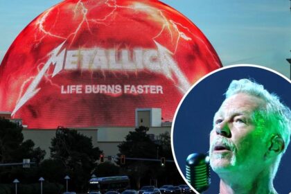 Metallica faz show histórico na sphere de las vegas com residência “life burns faster”
