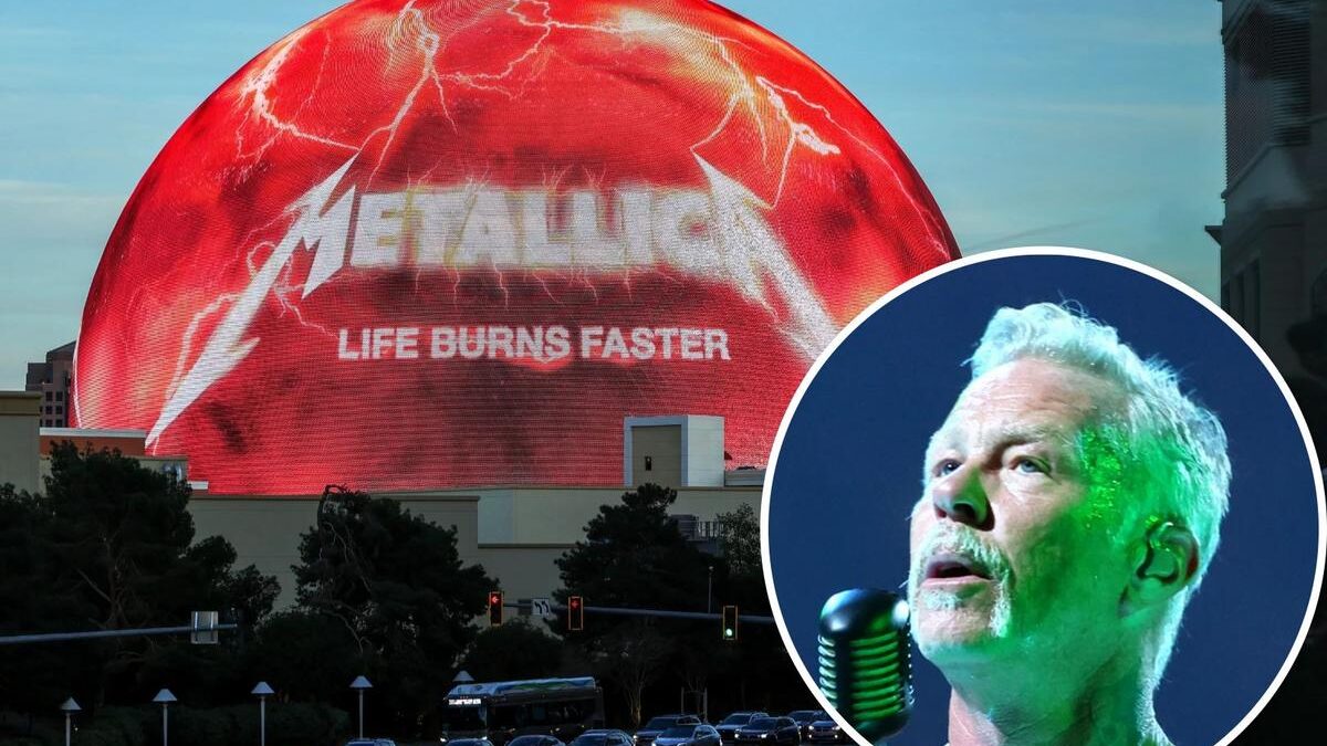 Metallica faz show histórico na sphere de las vegas com residência “life burns faster”