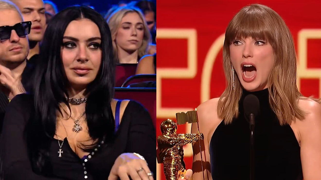 Vídeo que mostra Charli XCX encarando Taylor Swift no VMA 2026 é falso