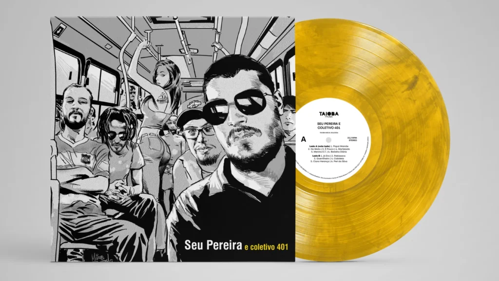 Capa do álbum de estreia do Seu Pereira e Coletivo 401.