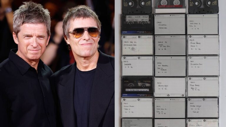 Noel e Liam Gallagher e fitas 'The Desk Tapes' em leilão da Littleton Auctions