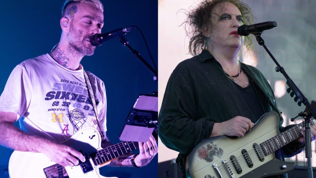 American Football. Mike Kinsella of and Robert Smith of The Cure